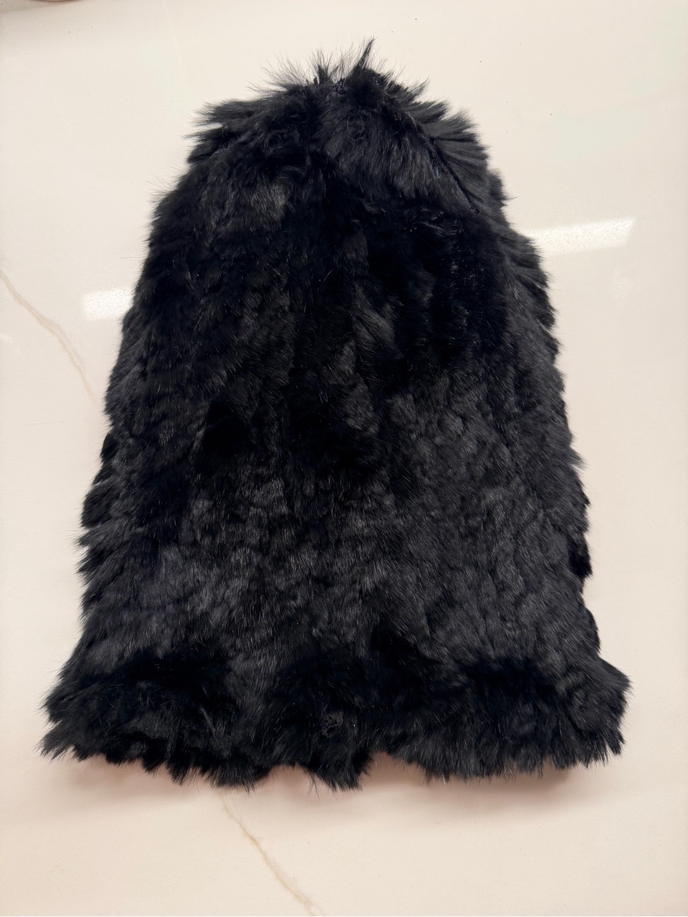 Eugenia Kim Black Chinese Hare fur beanie